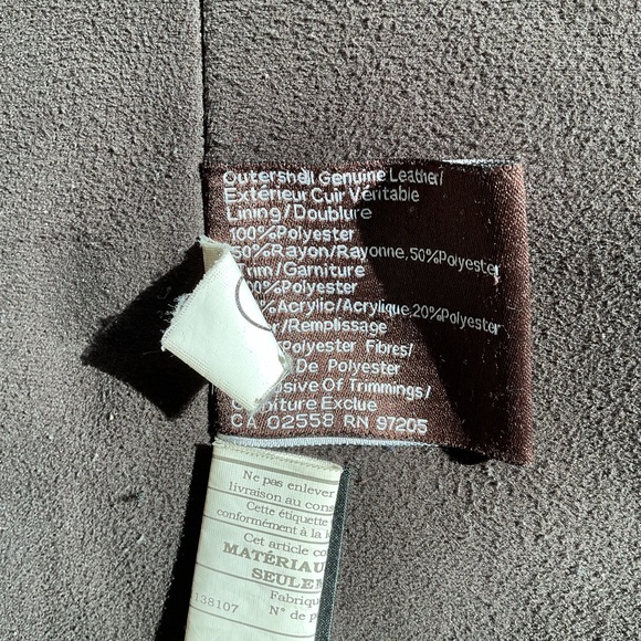 Vintage Danier Men's Brown Leather Thinsulate insulation Jacket Size L - Picture 6 of 13